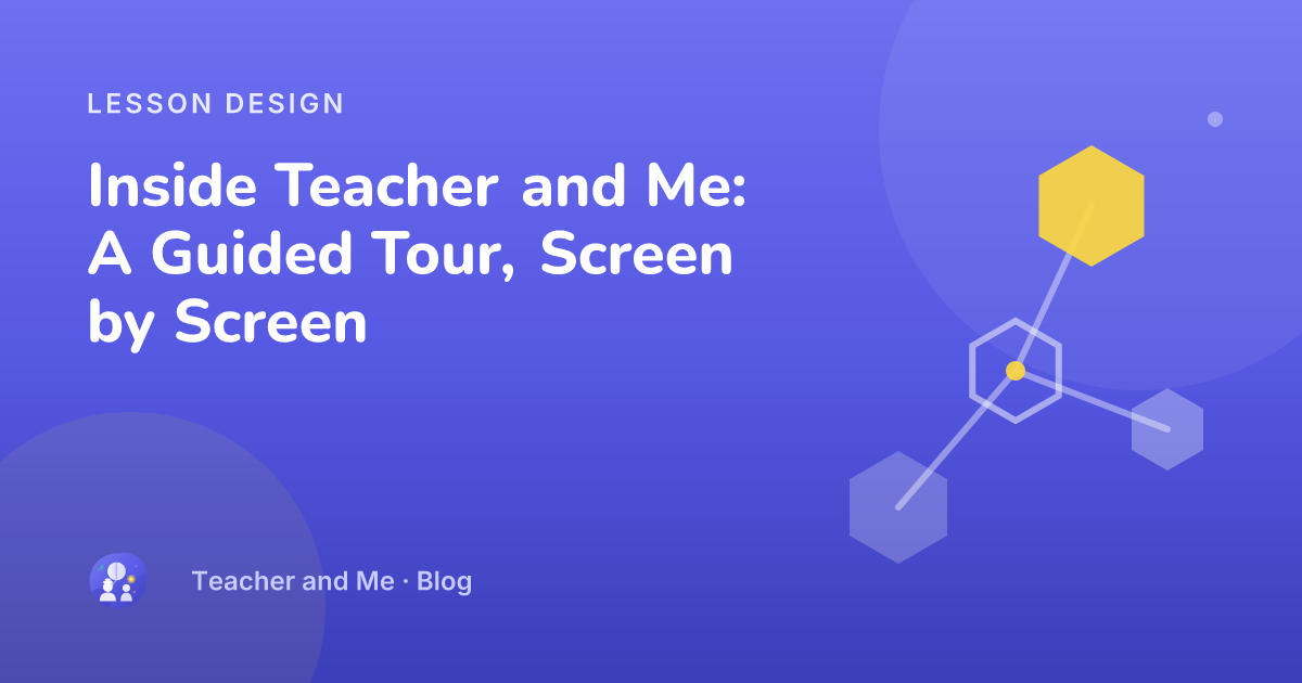 Winding practice path with milestone markers and a star — illustrated cover for “Inside Teacher and Me: A Guided Tour, Screen by Screen”